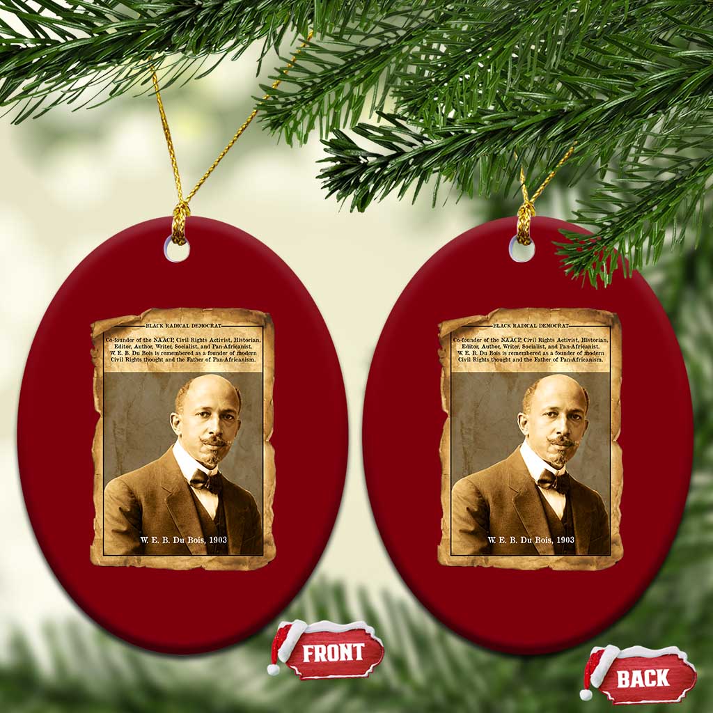 Vintage Newspaper W E B Du Bois Ceramic Ornament Civil Rights Pioneer TS12 Print Your Wear