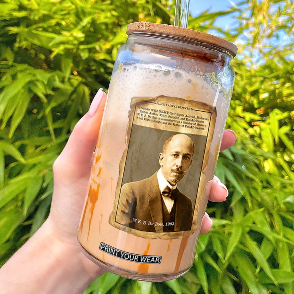Vintage Newspaper W E B Du Bois Glass Can Civil Rights Pioneer TS12 Black Print Your Wear