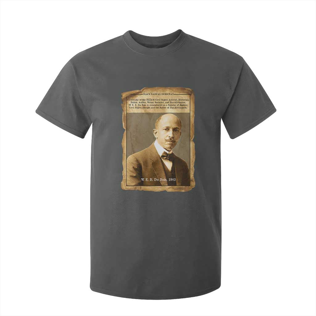 Vintage Newspaper W E B Du Bois T Shirt For Kid Civil Rights Pioneer TS12 Dark Heather Print Your Wear