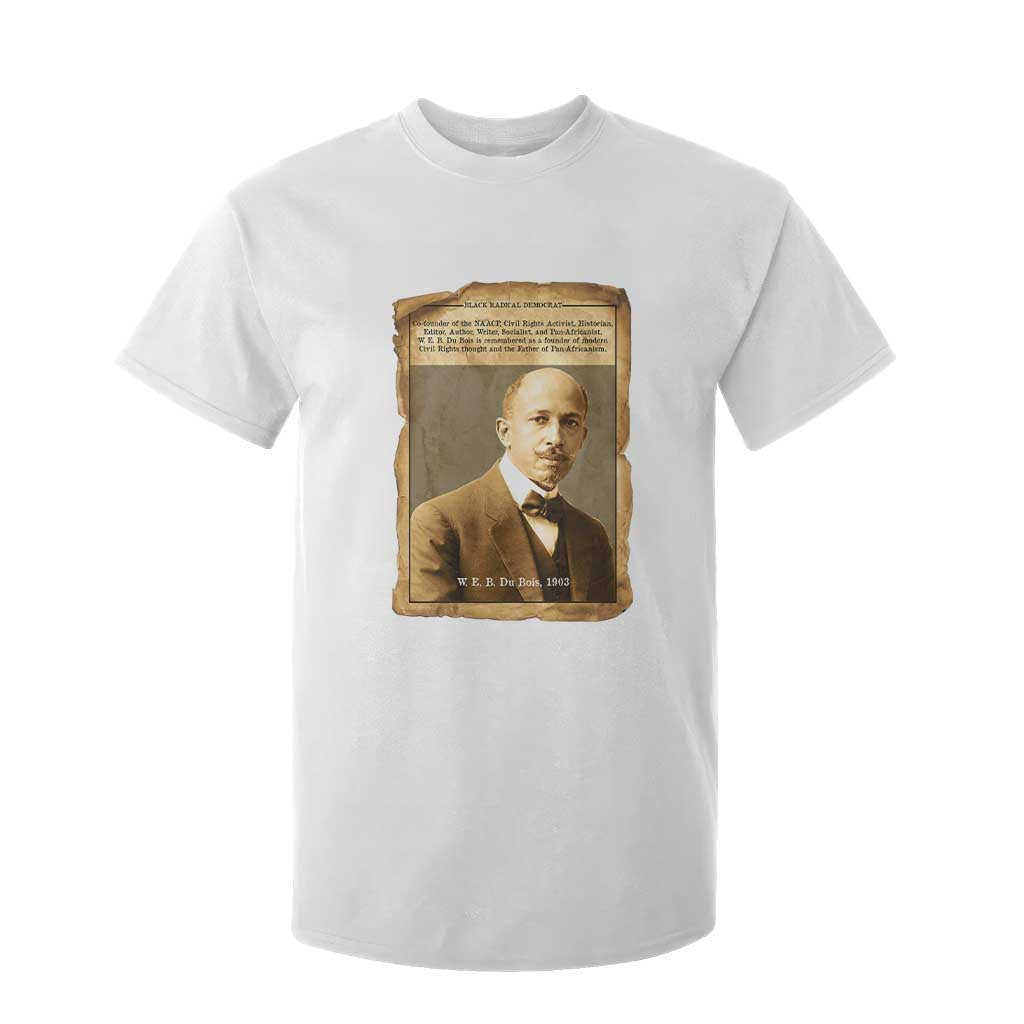 Vintage Newspaper W E B Du Bois T Shirt For Kid Civil Rights Pioneer TS12 White Print Your Wear