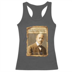 Vintage Newspaper W E B Du Bois Racerback Tank Top Civil Rights Pioneer TS12 Dark Heather Print Your Wear