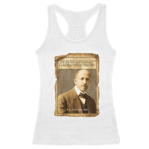 Vintage Newspaper W E B Du Bois Racerback Tank Top Civil Rights Pioneer TS12 White Print Your Wear