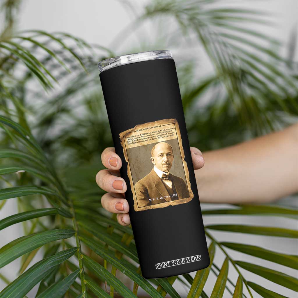 Vintage Newspaper W E B Du Bois Skinny Tumbler Civil Rights Pioneer TS12 Print Your Wear