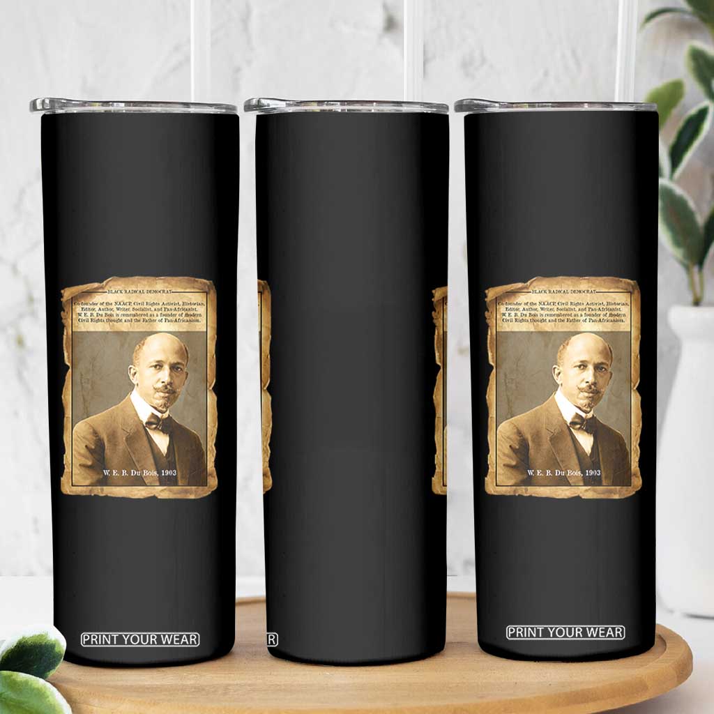 Vintage Newspaper W E B Du Bois Skinny Tumbler Civil Rights Pioneer TS12 Print Your Wear