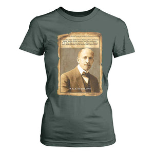 Vintage Newspaper W E B Du Bois T Shirt For Women Civil Rights Pioneer TS12 Dark Forest Green Print Your Wear