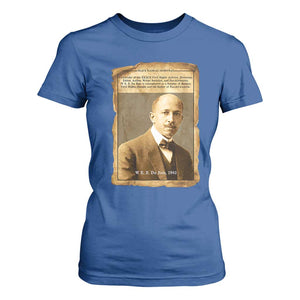Vintage Newspaper W E B Du Bois T Shirt For Women Civil Rights Pioneer TS12 Royal Blue Print Your Wear