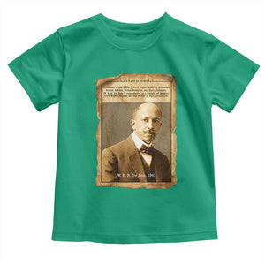 Vintage Newspaper W E B Du Bois Toddler T Shirt Civil Rights Pioneer TS12 Irish Green Print Your Wear