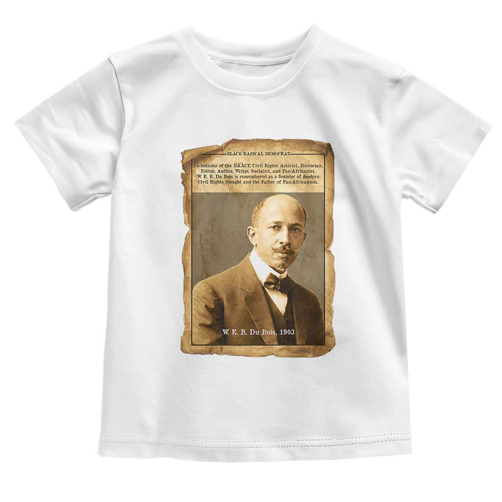 Vintage Newspaper W E B Du Bois Toddler T Shirt Civil Rights Pioneer TS12 White Print Your Wear