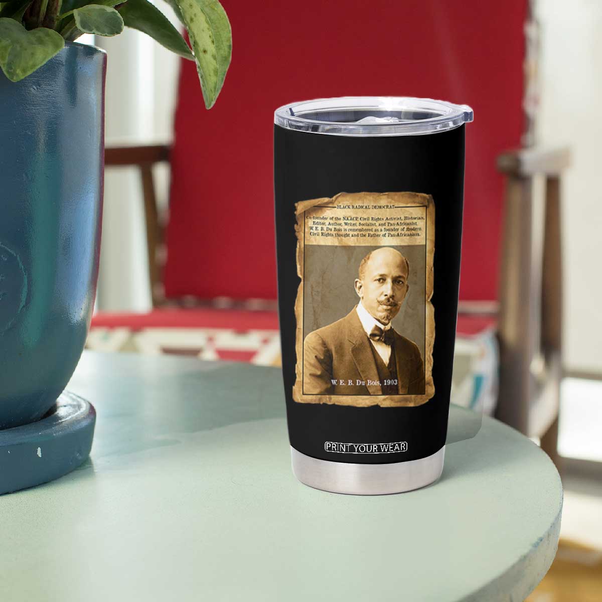 Vintage Newspaper W E B Du Bois Tumbler Cup Civil Rights Pioneer TS12 Print Your Wear