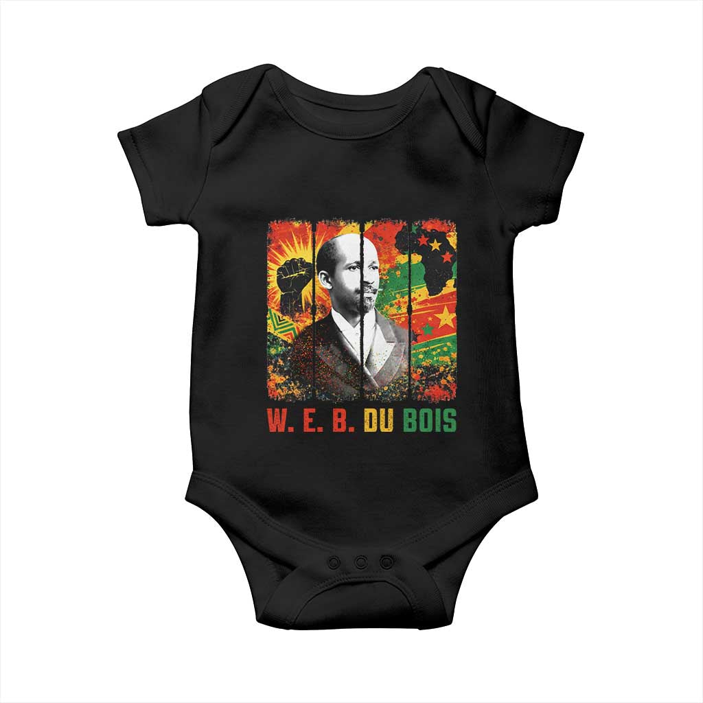 W E B Du Bois Baby Onesie Civil Rights Leader Gift TS12 Black Print Your Wear