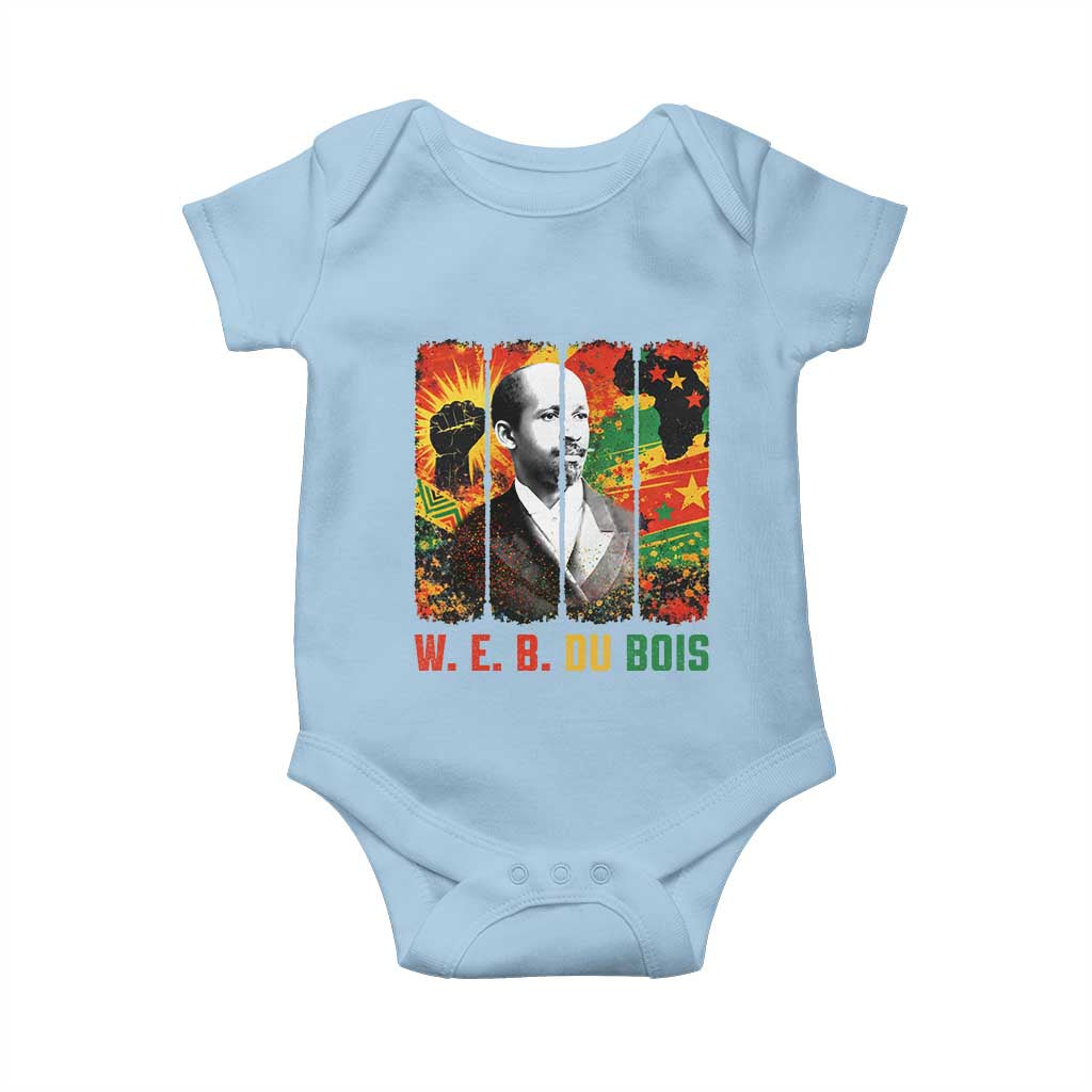 W E B Du Bois Baby Onesie Civil Rights Leader Gift TS12 Light Blue Print Your Wear