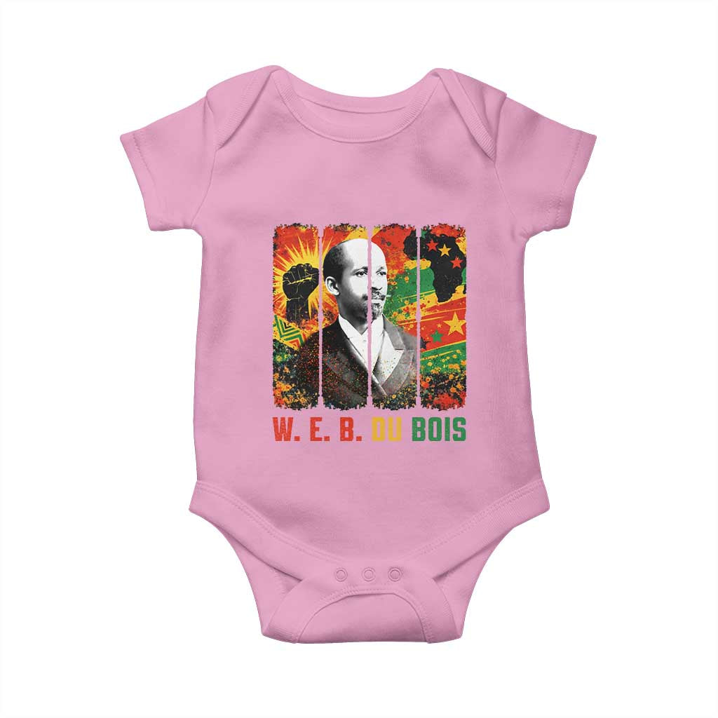 W E B Du Bois Baby Onesie Civil Rights Leader Gift TS12 Light Pink Print Your Wear