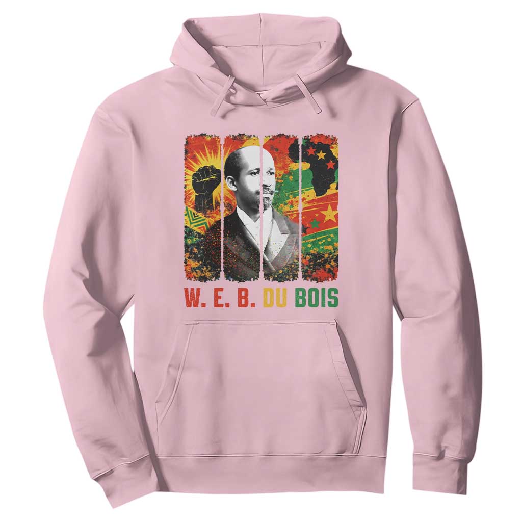 W E B Du Bois Hoodie Civil Rights Leader Gift TS12 Light Pink Print Your Wear