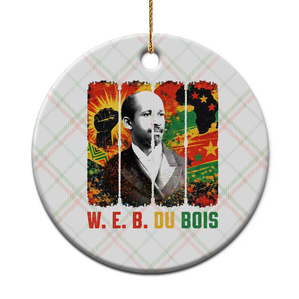 W E B Du Bois Ceramic Ornament Civil Rights Leader Gift TS12 1pc Christmas Plaid Print Your Wear