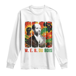W E B Du Bois Long Sleeve Shirt Civil Rights Leader Gift TS12 White Print Your Wear