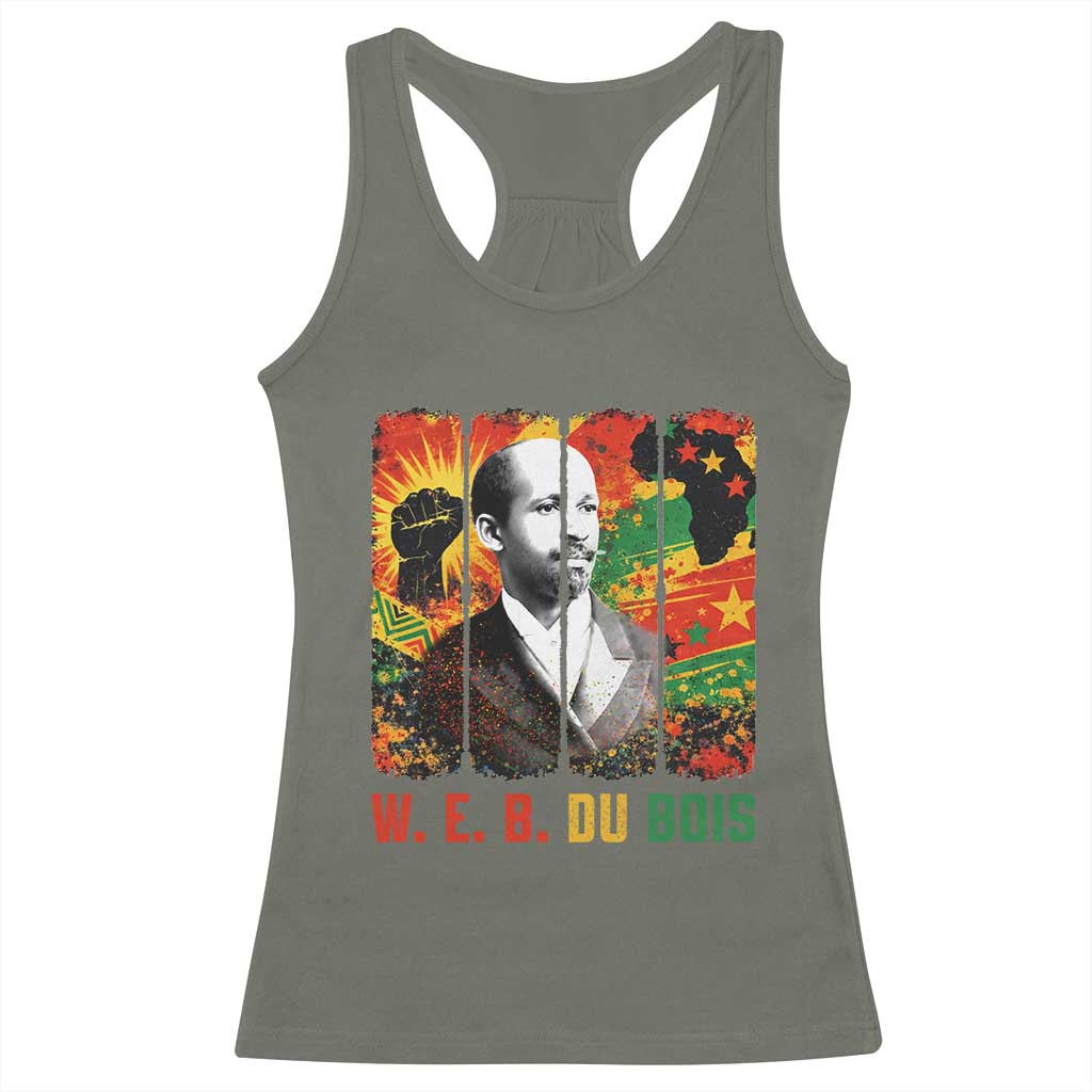 W E B Du Bois Racerback Tank Top Civil Rights Leader Gift TS12 Military Green Print Your Wear