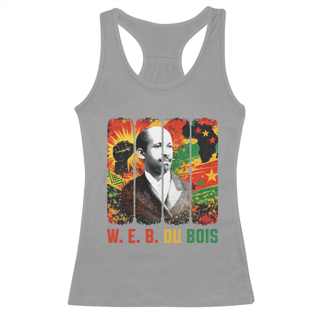 W E B Du Bois Racerback Tank Top Civil Rights Leader Gift TS12 Sport Gray Print Your Wear