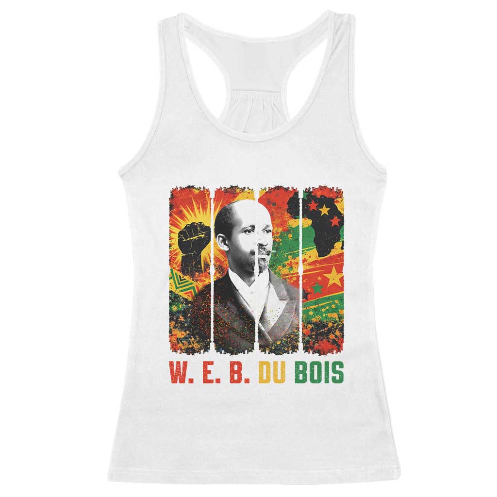 W E B Du Bois Racerback Tank Top Civil Rights Leader Gift TS12 White Print Your Wear
