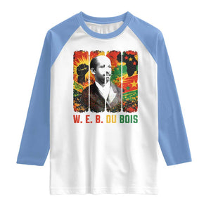 W E B Du Bois Raglan Shirt Civil Rights Leader Gift TS12 White Carolina Blue Print Your Wear
