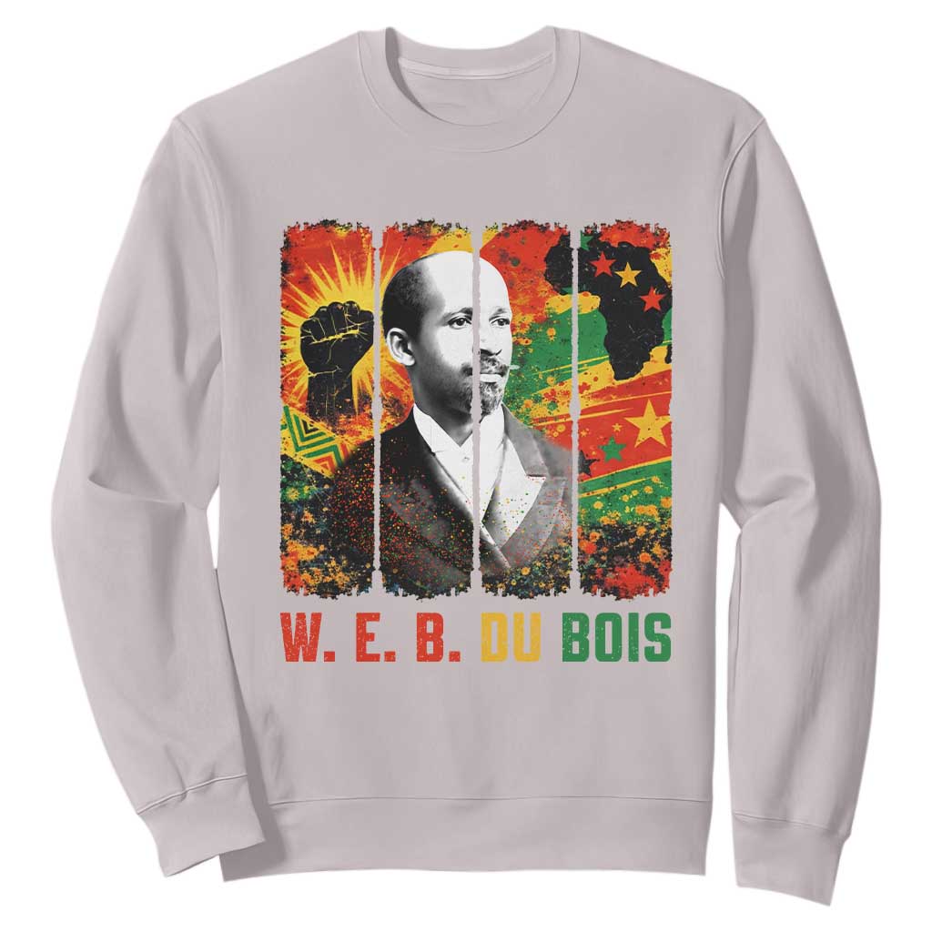 W E B Du Bois Sweatshirt Civil Rights Leader Gift TS12 Ice Gray Print Your Wear