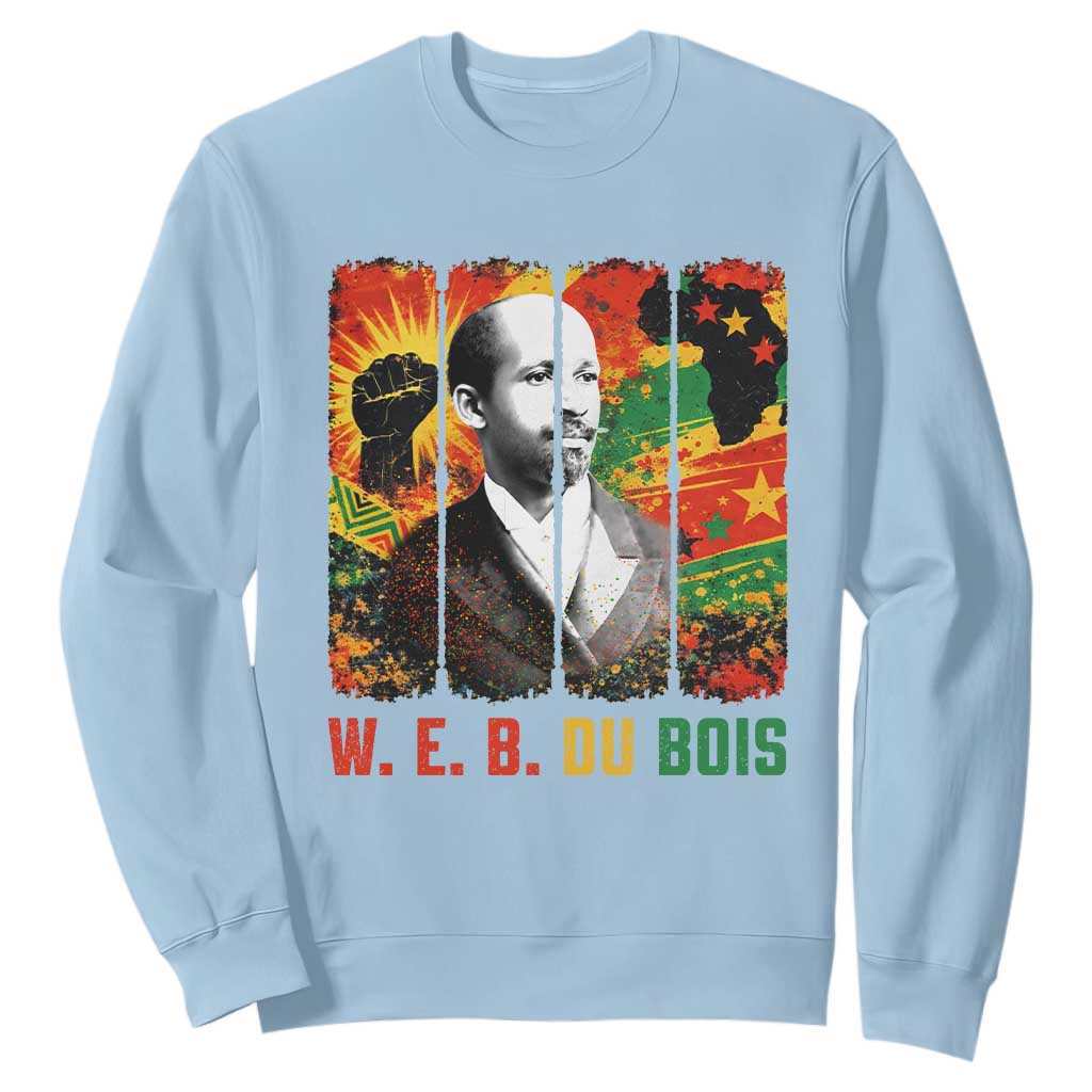 W E B Du Bois Sweatshirt Civil Rights Leader Gift TS12 Light Blue Print Your Wear