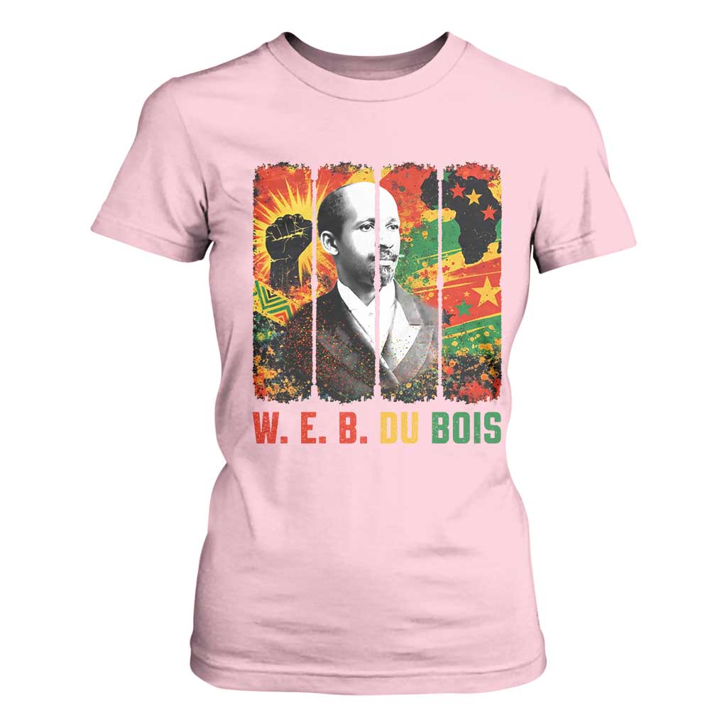 W E B Du Bois T Shirt For Women Civil Rights Leader Gift TS12 Light Pink Print Your Wear