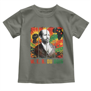 W E B Du Bois Toddler T Shirt Civil Rights Leader Gift TS12 Military Green Print Your Wear