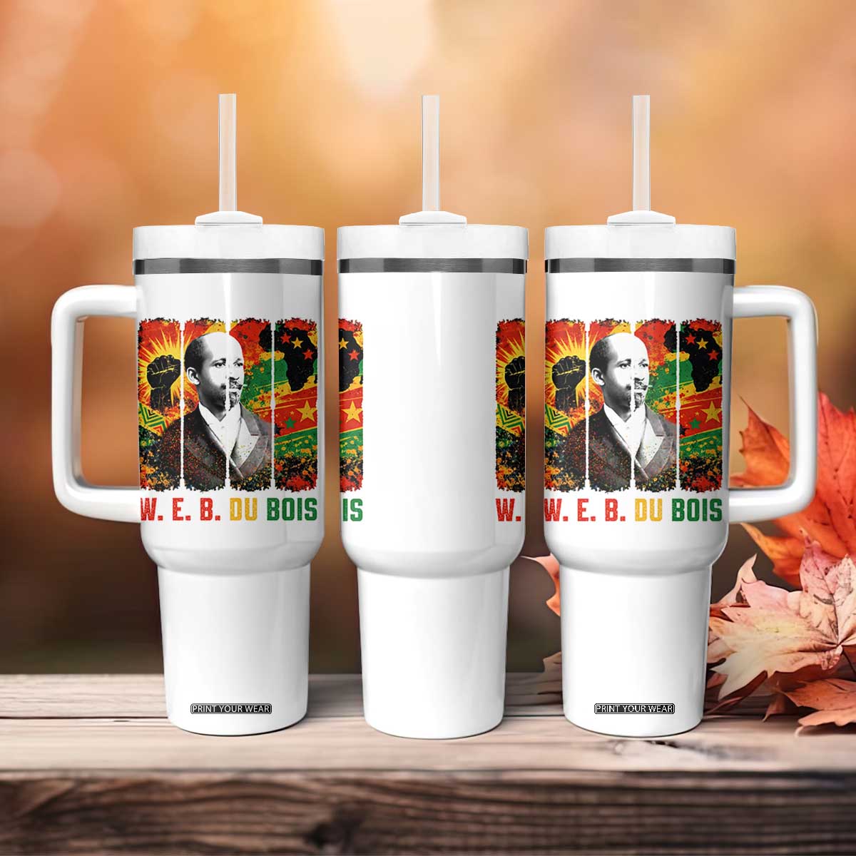 W E B Du Bois Tumbler With Handle Civil Rights Leader Gift TS12 Print Your Wear