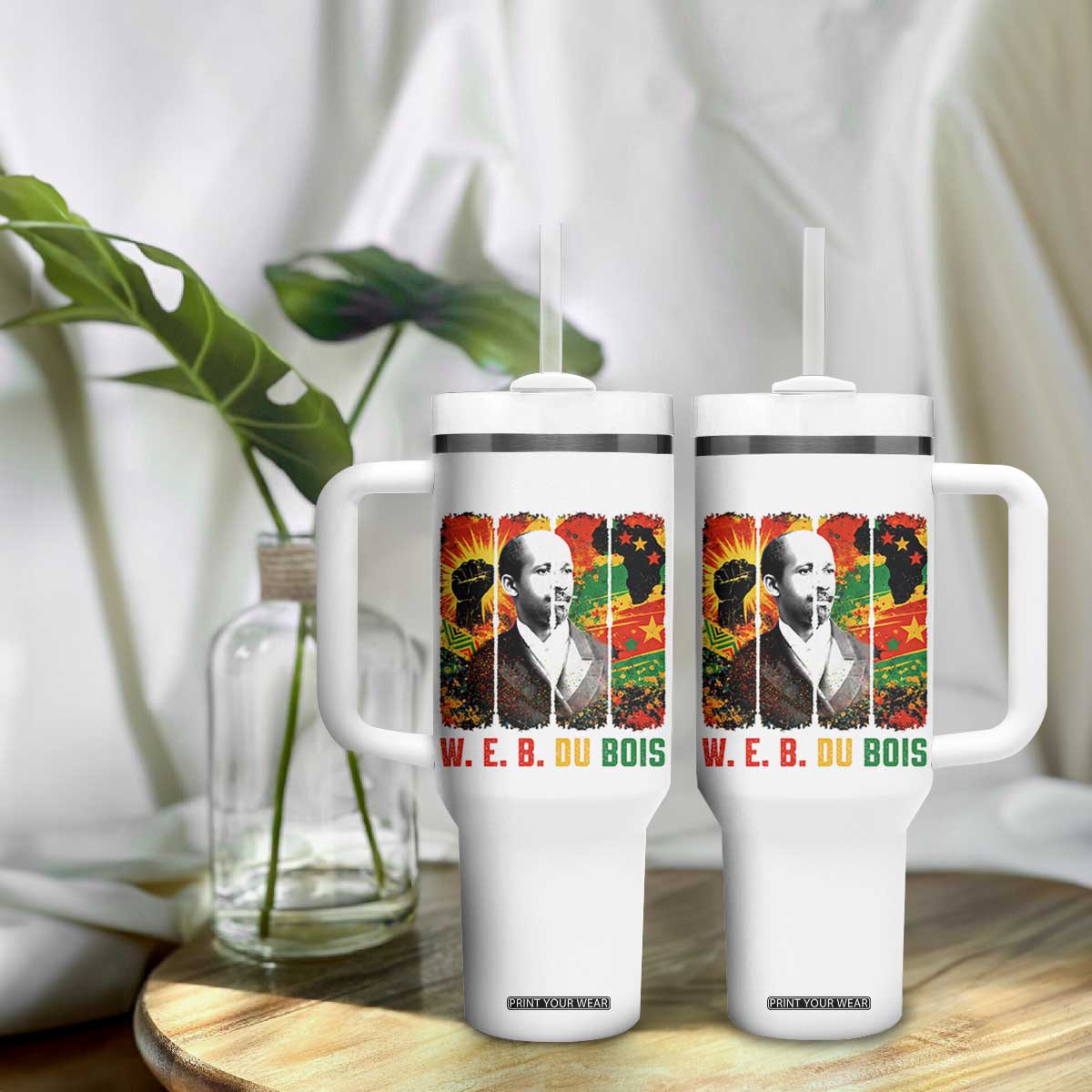 W E B Du Bois Tumbler With Handle Civil Rights Leader Gift TS12 Print Your Wear