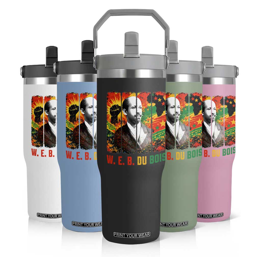 W E B Du Bois Flip Straw Tumbler Civil Rights Leader Gift TS12 Print Your Wear