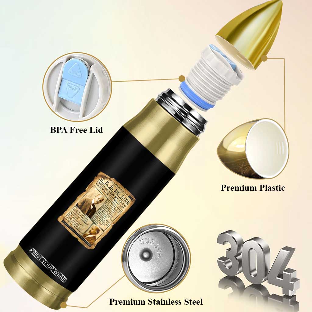 Vintage Newspaper W E B Du Bois Bullet Tumbler African American Scholar TS12 Print Your Wear