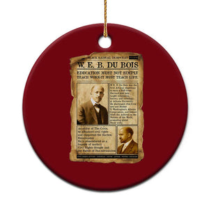 Vintage Newspaper W E B Du Bois Ceramic Ornament African American Scholar TS12 1pc Red Print Your Wear