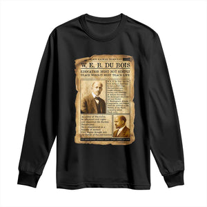 Vintage Newspaper W E B Du Bois Long Sleeve Shirt African American Scholar TS12 Black Print Your Wear