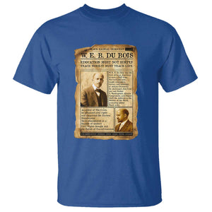 Vintage Newspaper W E B Du Bois T Shirt African American Scholar TS12 Royal Blue Print Your Wear