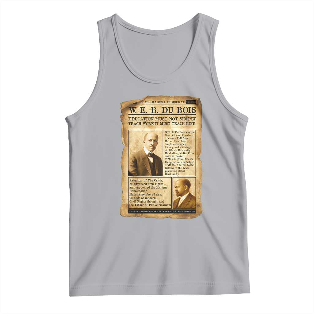 Vintage Newspaper W E B Du Bois Tank Top African American Scholar TS12 Athletic Heather Print Your Wear