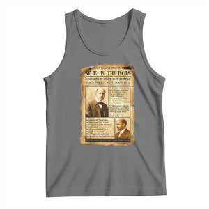 Vintage Newspaper W E B Du Bois Tank Top African American Scholar TS12 Black Heather Print Your Wear