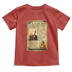 Vintage Newspaper W E B Du Bois Toddler T Shirt African American Scholar TS12 Red Print Your Wear