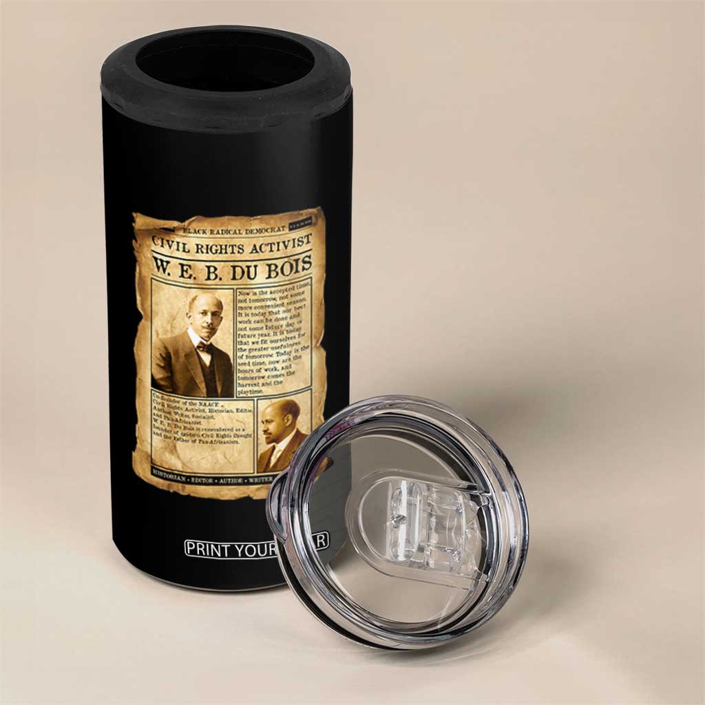 Vintage Newspaper W E B Du Bois 4 in 1 Can Cooler Tumbler Civil Rights History TS12 Print Your Wear
