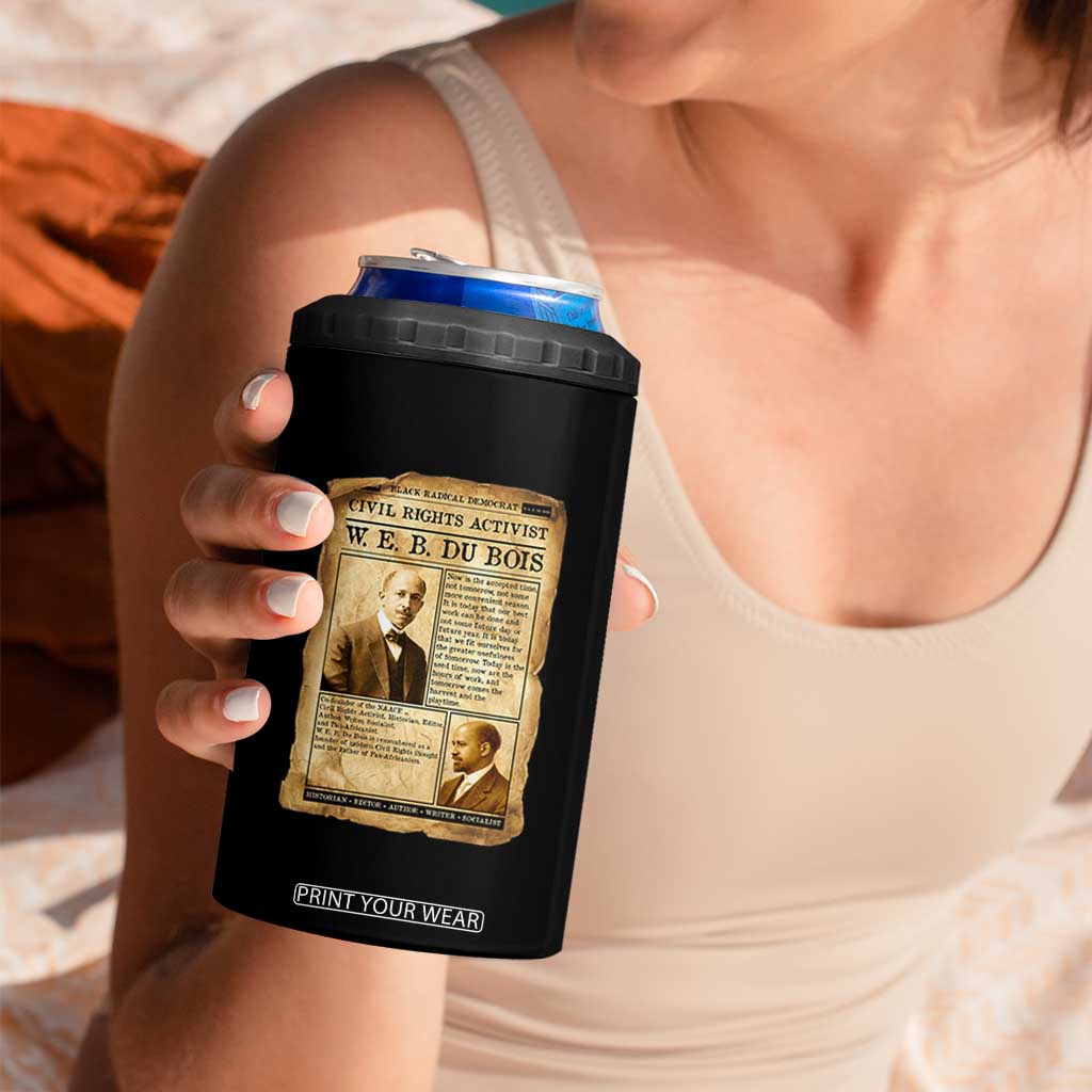 Vintage Newspaper W E B Du Bois 4 in 1 Can Cooler Tumbler Civil Rights History TS12 Print Your Wear