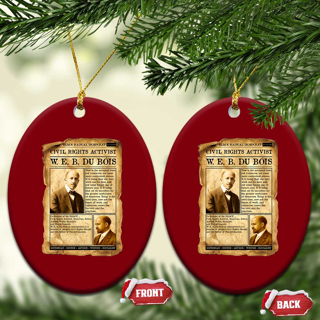 Vintage Newspaper W E B Du Bois Ceramic Ornament Civil Rights History TS12 Print Your Wear
