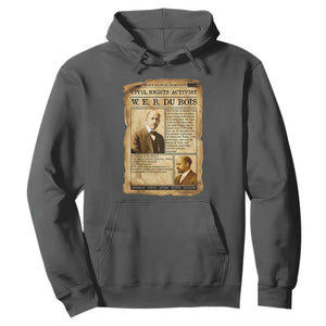 Vintage Newspaper W E B Du Bois Hoodie Civil Rights History TS12 Dark Heather Print Your Wear