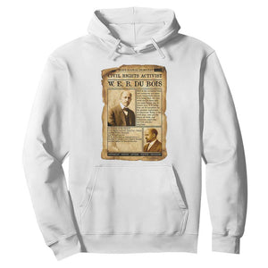 Vintage Newspaper W E B Du Bois Hoodie Civil Rights History TS12 White Print Your Wear