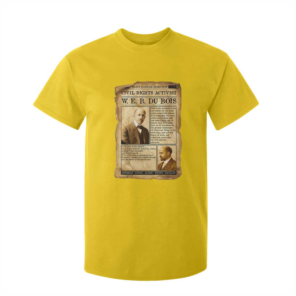 Vintage Newspaper W E B Du Bois T Shirt For Kid Civil Rights History TS12 Daisy Print Your Wear