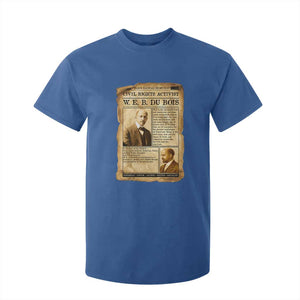 Vintage Newspaper W E B Du Bois T Shirt For Kid Civil Rights History TS12 Royal Blue Print Your Wear