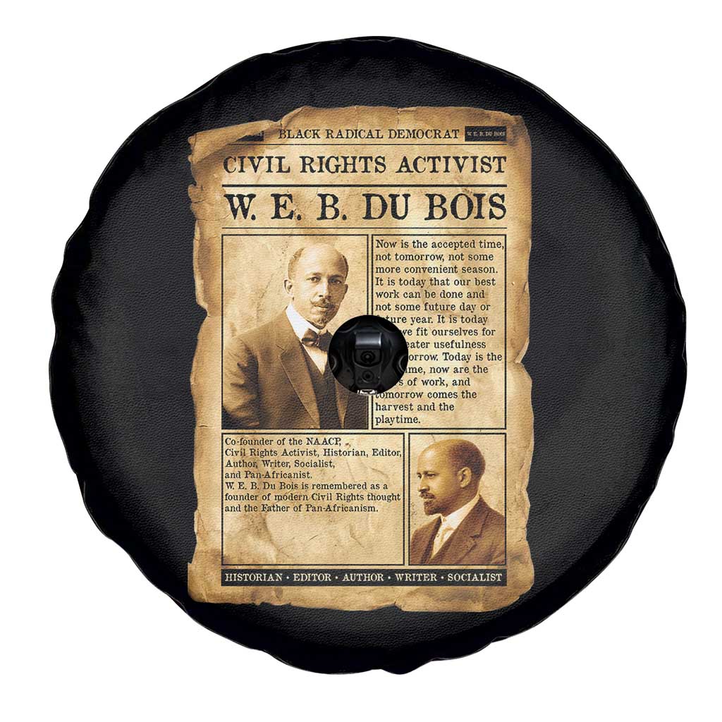 Vintage Newspaper W E B Du Bois Spare Tire Cover Civil Rights History TS12 Print Your Wear