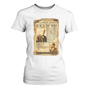 Vintage Newspaper W E B Du Bois T Shirt For Women Civil Rights History TS12 White Print Your Wear