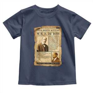 Vintage Newspaper W E B Du Bois Toddler T Shirt Civil Rights History TS12 Navy Print Your Wear