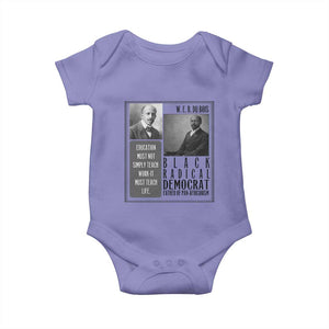 W E B Du Bois Baby Onesie Pan Africanism Intellectual Leader TS12 Violet Print Your Wear