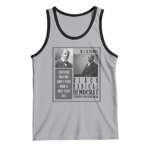 W E B Du Bois Tank Top Pan Africanism Intellectual Leader TS12 Athletic Heather Black Print Your Wear