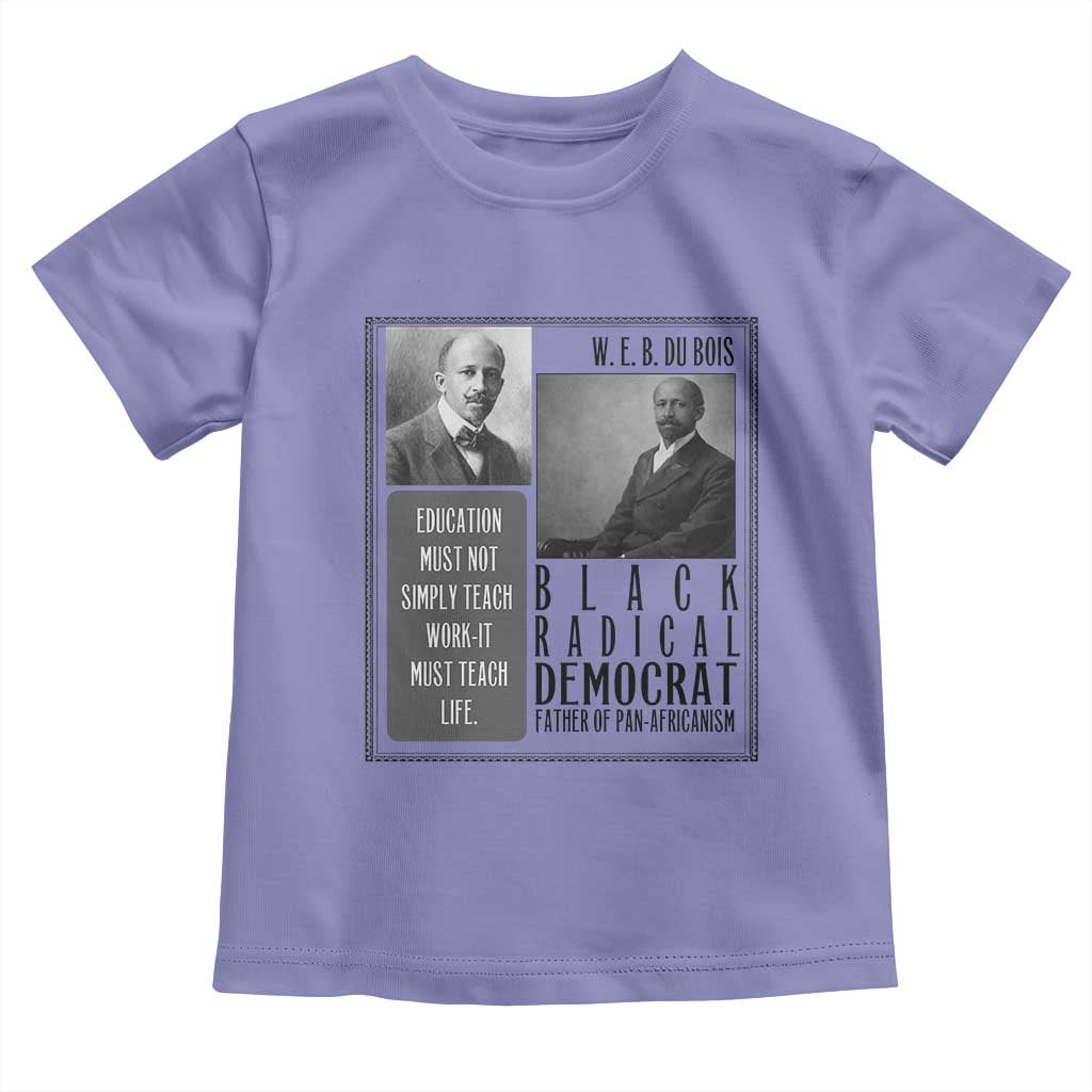 W E B Du Bois Toddler T Shirt Pan Africanism Intellectual Leader TS12 Violet Print Your Wear